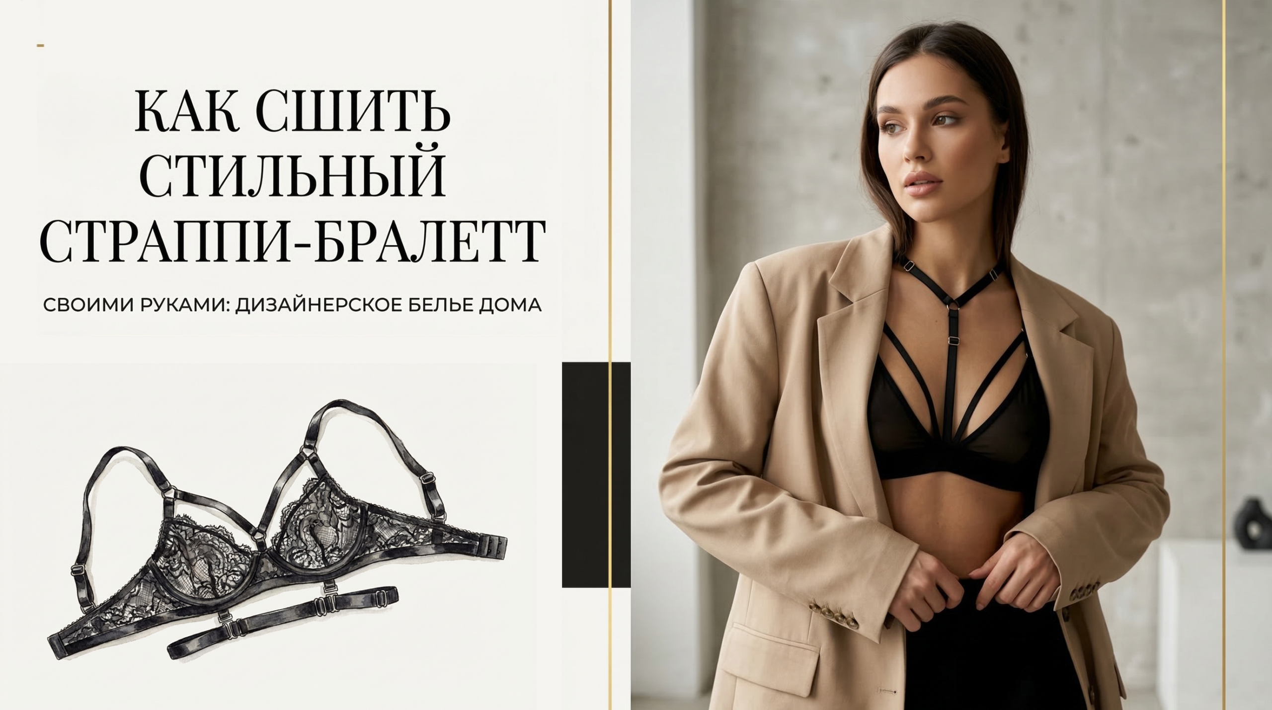 Strappy бралетт как элемент модного образа
