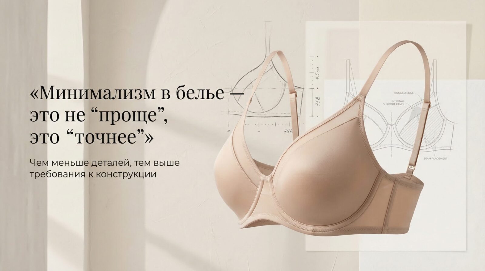 Минимализм в белье — точность, а не простота